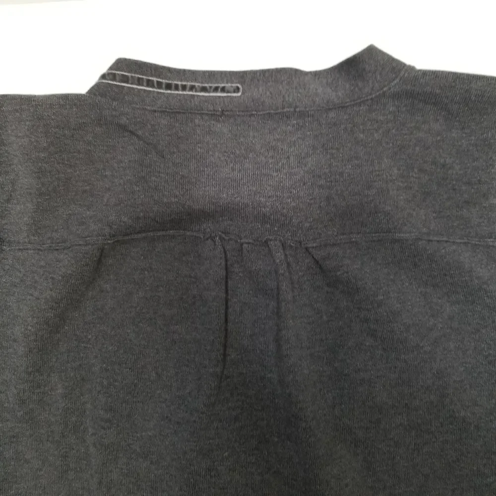 Shae V-Neck Cardigan Sweater Gray Small